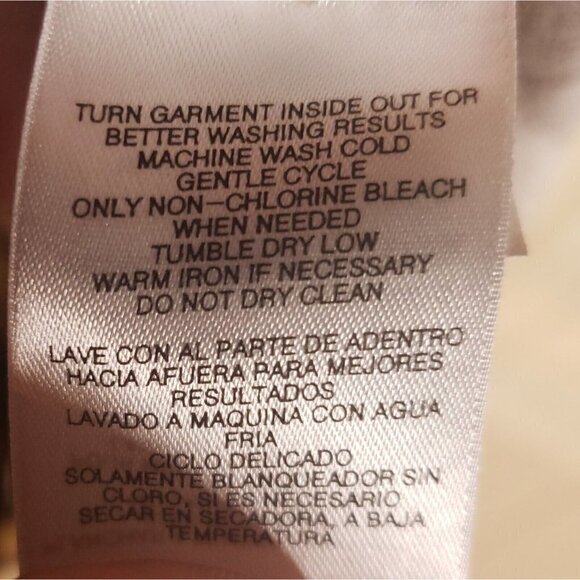 Jones New York Signature Cream Brown Faux Wrap Knit Animal Print Top Medium - Picture 6 of 6